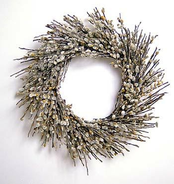 18"Pussy Willow Wreath